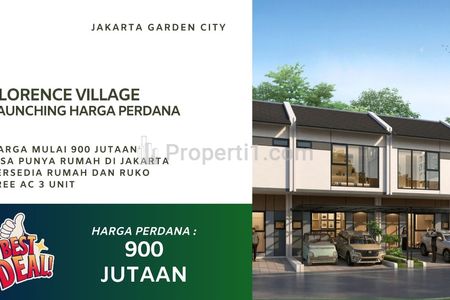 Dijual Rumah Florence Village Jakarta Garden City, Jakarta Timur