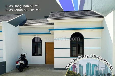 Dijual Rumah Inden 1 Lantai di Ciracas, Jakarta Timur Dekat TB Simatupang