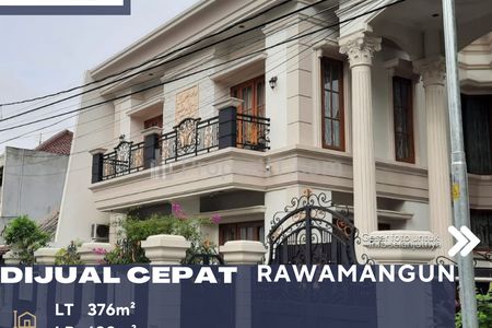 Dijual Rumah Mewah Klasik Modern dengan Kamar Kost Siap Huni di Rawamangun Jakarta Timur