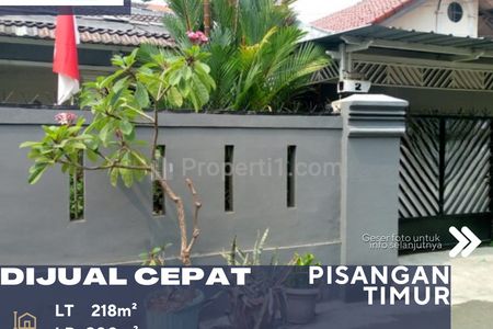 Dijual Rumah 2 Lantai di Pisangan Timur Pulo Gadung Jakarta Timur