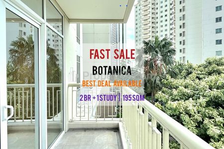 Jual Harga Termurah Botanica Apartemen 2+1BR 195sqm Furnished & Ready / Also Avail Other Units BY INHOUSE BOTANICA, DIRECT OWNER