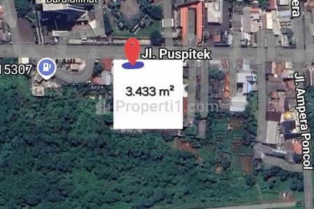 Dijual Butuh Lahan Strategis Depan Kampus Universitas Pamulang, Tangerang Selatan