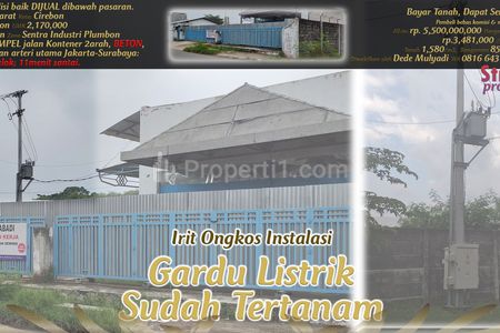 Dijual Rumah Toko Besi/Restoran, Nempel Jalan-Kolektor-Beton di Plumbon, Cirebon