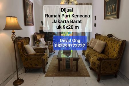 Dijual Rumah Puri Kencana Ukuran 9x20 m, Jakarta Barat