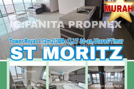 Dijual MURAH! KEREN! Apartemen ST. MORITZ Puri Indah Jakarta Barat - 2 Bedroom Fully Furnished Bagus
