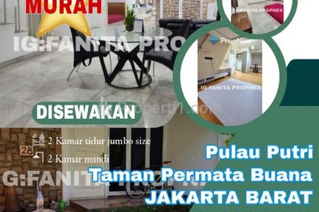 Disewakan MURAH! Rumah di Taman Permata Buana Jalan Pulau Putri Jakarta Barat - 2+1 Kamar Tidur Unfurnished