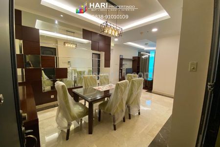 For Rent Apartment Bellagio Mansion Mega Kuningan 3BR Beside Ritz Carlton - Private Lift Furnished Close to One Satrio LRT MRT Busway