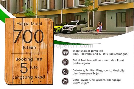 Dijual Rumah 2 Lantai Bebas Banjir di Cinangka, Depok