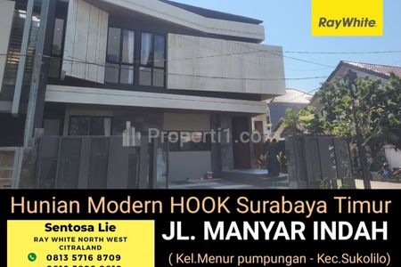 Jual Rumah Baru Hook Manyar Indah Surabaya Timur Dekat Manyar Rejo, Manyar Tirtoyoso, Manyar Tirtoasri, Hokky Merr, Galaxy Mall