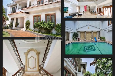 Jual Murah Rumah Bawah NJOP di Mega Kuningan, Komplek Menteri, Luas 1039 m2, Bangunan 1500 m2, Dua Lantai, Kolam Renang, Dekat Rasuna, Jakarta Selatan