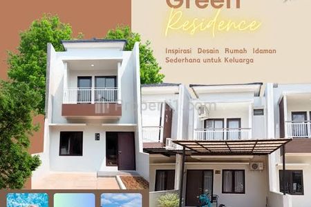 Jual Rumah 2 Lantai Green Kencana Residence Dekat Stasiun Cilebut Bogor, Tanpa DP Cukup Booking 2 Juta All In