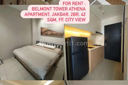 FOR RENT Apartment Belmont Tower Athena Jakarta Barat - 2BR Furnish