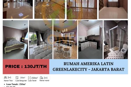 Disewakan Rumah di Amerika Latin, Green Lake City - Jakarta Barat