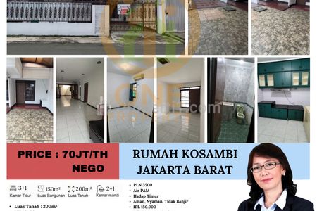 Disewakan Rumah di Perum Kosambi Baru - Jakarta Barat