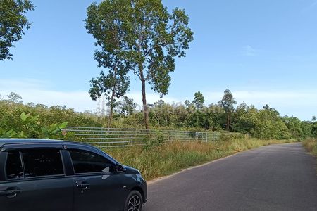Jual Tanah Lahan Luas 9.850 m2 di Pinggir Jalan Lintas Kabupaten (Belitung - Belitung Timur) Desa Sungai Padang Kecamatan Sijuk