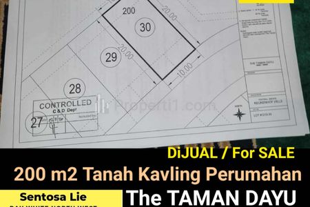 Dijual Tanah Kavling 200 m2 The Taman Dayu Cluster Keukenhof Pandaan, Pasuruan, Jawa Timur
