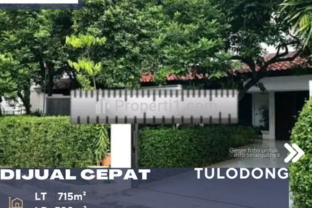 Dijual Rumah untuk Kantor di Kawasan Premium SCBD di Tulodong Jakarta Selatan