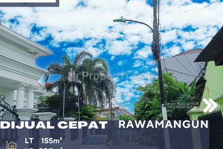 Dijual Rumah Lokasi Strategis di Belakang Terminal Rawamangun Jakarta Timur