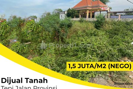 Dijual Tanah Cerme Gresik – Pinggir Jalan Provinsi Dekat Tol