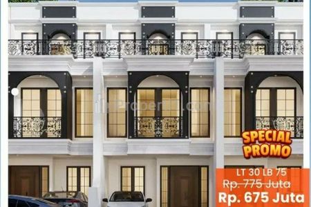 Dijual Rumah 2,5 Lantai Bonus Rooftop di Kebagusan, Pasar Minggu, Jakarta Selatan