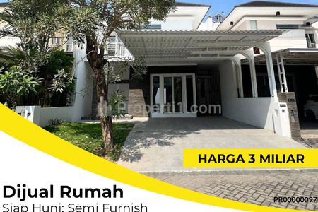 Jual Rumah Minimalis 2 Lantai di Wisata Bukit Mas 2 Surabaya – Siap Huni Semi Furnish