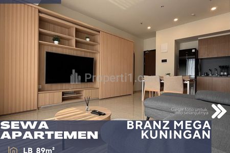 Disewakan Apartemen Branz Mega Kuningan 2BR Fully Furnish di Kuningan Jakarta Selatan