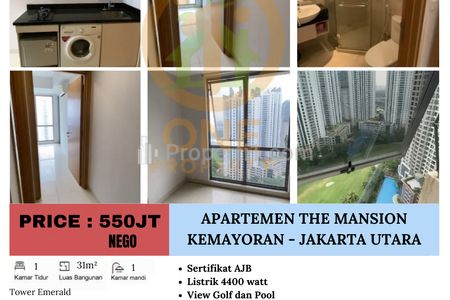 Dijual Apartemen The Mansion Kemayoran - Jakarta Utara