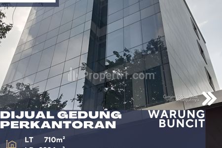 Dijual Gedung Perkantoran 7 Lantai Lokasi Sangat Strategis Samping Jl. Warung Buncit Jakarta Selatan