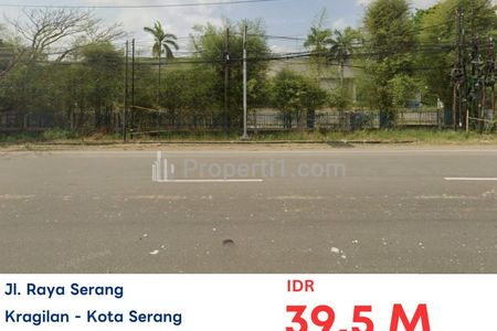 Dijual Lelang Pabrik di Jalan Raya Serang, Banten
