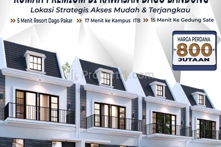 Dijual Rumah Elite 2 Lantai 800 Jutaan Kawasan Dago Bandung Utara