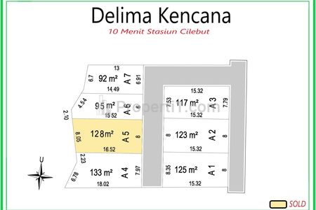 Jual Tanah Kavling Diskon 25 Juta 10 Menit Stasiun Cilebut Area Perumahan - Delima Kencana