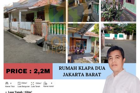 Dijual Rumah di Kelapa Dua, Kebon Jeruk, Jakarta Barat