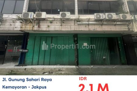 Dijual Lelang Ruko MURAH di Gunung Sahari Raya, Jakarta Pusat