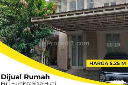 Dijual Rumah The Mansion, Pakuwon Indah, Surabaya Barat - Lokasi Dekat PTC, Total Renovasi & Tambah Bangunan 2021, Full Furnished