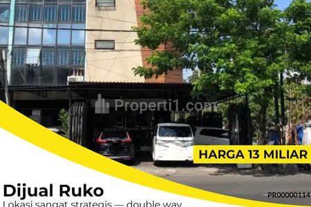 Dijual Ruko Strategis Jl. Kranggan, Surabaya Pusat Lokasi Sangat Strategis — Double Way, Dekat BG Junction, Blauran, dan Tunjungan Plaza