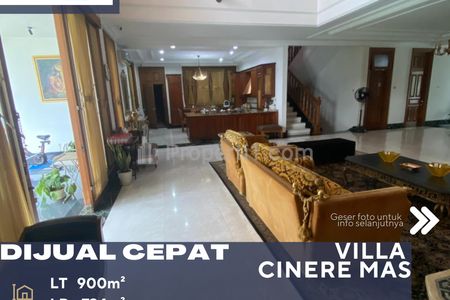 Dijual Rumah Mewah Kawasan Elit Villa Mas Cinere Lokasi Strategis Lingkungan Asri di Cirendeu Tangerang Selatan