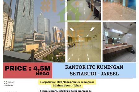 Disewakan Kantor di ITC Kuningan, Setiabudi - Jakarta Selatan