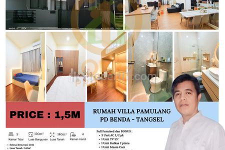 Dijual Rumah di Villa Pamulang, Pondok Benda - Tangerang Selatan