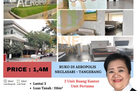 Dijual2 Unit Ruang Kantor Unit Pertama di Neglasari, Tangerang