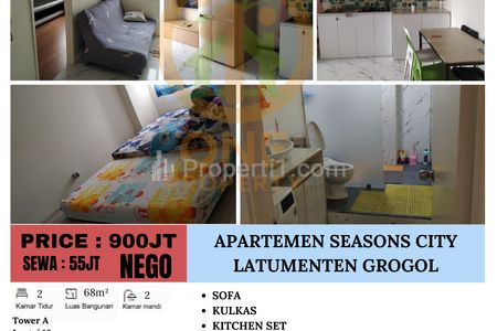 Disewakan Apartemen Seasons City, Latumenten, Grogol - Jakarta Barat