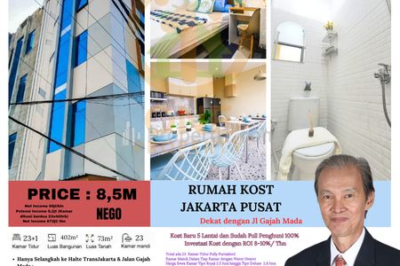INVESTASI LANGKA!! Dijual Cepat!! Kost Exclusive Baru di Jakarta Pusat