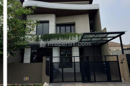 Dijual Rumah Baru Graha Family - Full Furnished Plus Unit Private Lift - Special Lebar 12 Meter - Siap Huni Ready - Dekat Pakuwon Mall Surabaya