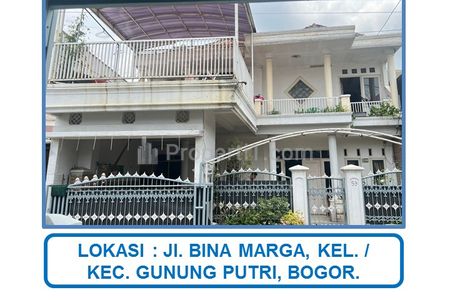 Jual Rumah Bagus 2 Lantai di Jl. Bina Marga, Gunung Putri, Bogor (Harga Spesial)