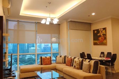FOR RENT Apartment Bellagio Mansion Mega Kuningan 3+1 BR Beside Ritz Carlton - Private Lift Furnished Close to One Satrio LRT MRT Busway