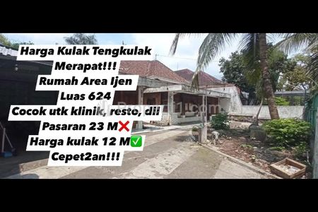 Dijual Rumah Harga Tengkulak di Ijen Malang, Luas Tanah 624 m2
