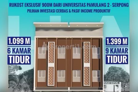 DIJUAL RUMAH KOST DEKAT KAMPUS UNPAM 2 VIKTOR TANGSEL