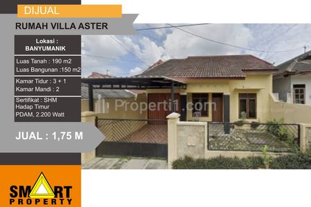 Jual Rumah Bebas Banjir di Villa Aster, Srondol, Banyumanik, Semarang