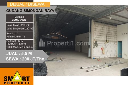 Jual Gudang di Jalan Simongan Raya Semarang