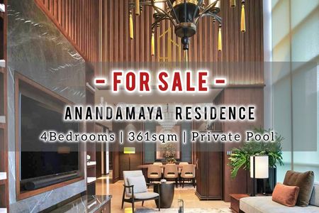 Jual Apartemen Anandamaya Residence, 4+1 BR 361 sqm, Private Pool, Direct Owner - Limited