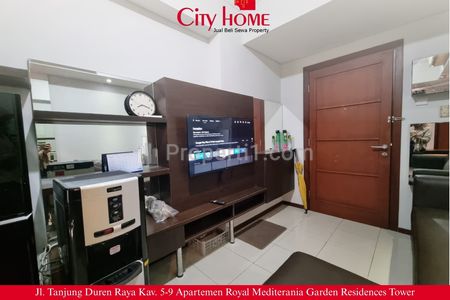 Sewa Apartment Royal Mediterania Garden Residences 53,5m2 Tipe 2 BR Furnished